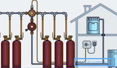 Схема подключения шести резервуаров с газом Схема подключения шести резервуаров с газом
