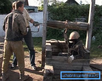 Спуск человека для проведения работ. Спуск человека для проведения работ.