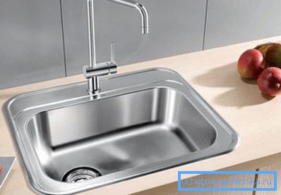 Установленная врезная мойка Установленная врезная мойка