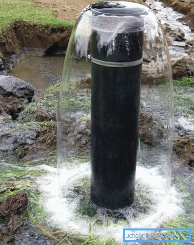 Вода после очистки скважины Вода после очистки скважины