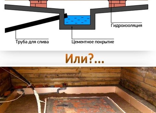 Как сделать слив в бане