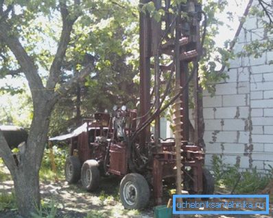 Буровая установка в действии