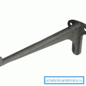 Чугунный кронштейн для умывальника 32 см – традиционный вариант, отличающийся надежностью и долговечностью Чугунный кронштейн для умывальника 32 см – традиционный вариант, отличающийся надежностью и долговечностью
