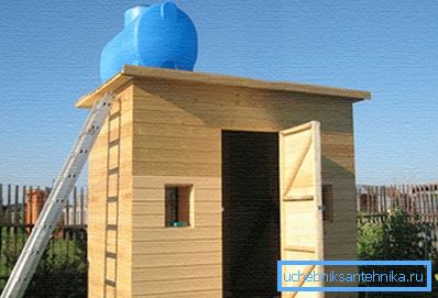 Дачный душ с подогревом