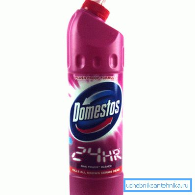 Domestos Pink для профилактики загрязнений унитаза Domestos Pink для профилактики загрязнений унитаза