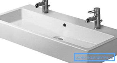Двойной умывальник Vero от немецкой компании Duravit. Двойной умывальник Vero от немецкой компании Duravit.
