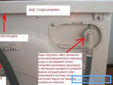 Фильтр нам не нужен, но расположение впускного клапана уже известно