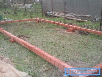 Фундамент из бруса Фундамент из бруса
