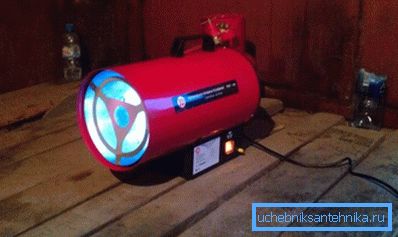 «Газовая пушка» для прогрева гаража.