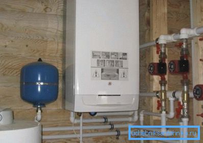 Газовый котел, установленный на даче Газовый котел, установленный на даче