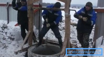 Копка колодца в зимний период Копка колодца в зимний период