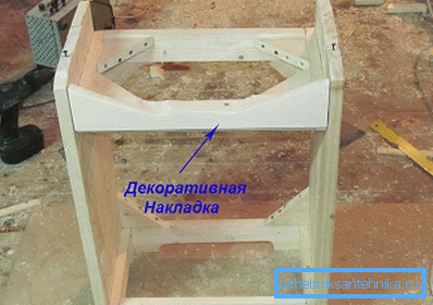 Крепим декоративную накладку. Крепим декоративную накладку.