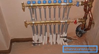 Локальный распределитель для теплого пола.