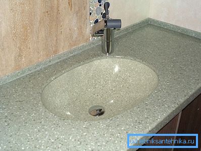 Модель встроена ниже столешницы. Фото Модель встроена ниже столешницы. Фото