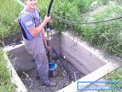После прочистки скважины насос взвращается на свое место