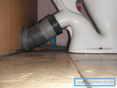 Правильное подключение гарантирует хороший слив и отсутствие неприятных запахов