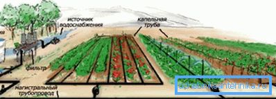 Простейшая схема оросительной системы