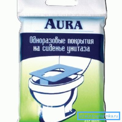 Салфетки на сиденье унитаза (упаковка 10 штук)
