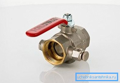 Шаровый кран с дренажем и воздухоотводчиком Valtec Шаровый кран с дренажем и воздухоотводчиком Valtec