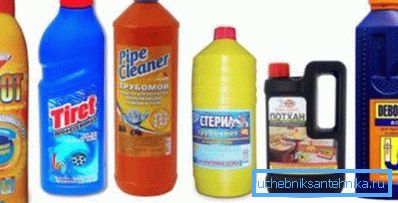 Средства для очищения канализации Средства для очищения канализации
