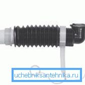 Так выглядит гофра для верхнего слива Так выглядит гофра для верхнего слива
