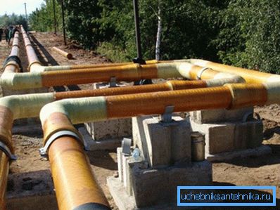 Трасса, проложенная открытым способом Трасса, проложенная открытым способом