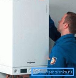 Установка газового котла на стену Установка газового котла на стену