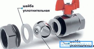 Видна шаровая заслонка с отверстием
