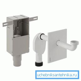 Встроенные сифоны поставляются в виде собранного блока