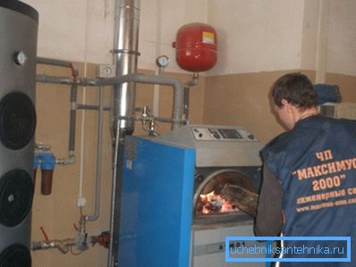 Запуск твердотопливного котла