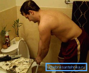 Засоренный унитаз
