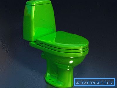 Зеленый унитаз-компакт отлично подойдет для домов, в которых есть дети, им очень нравится этот цвет Зеленый унитаз-компакт отлично подойдет для домов, в которых есть дети, им очень нравится этот цвет